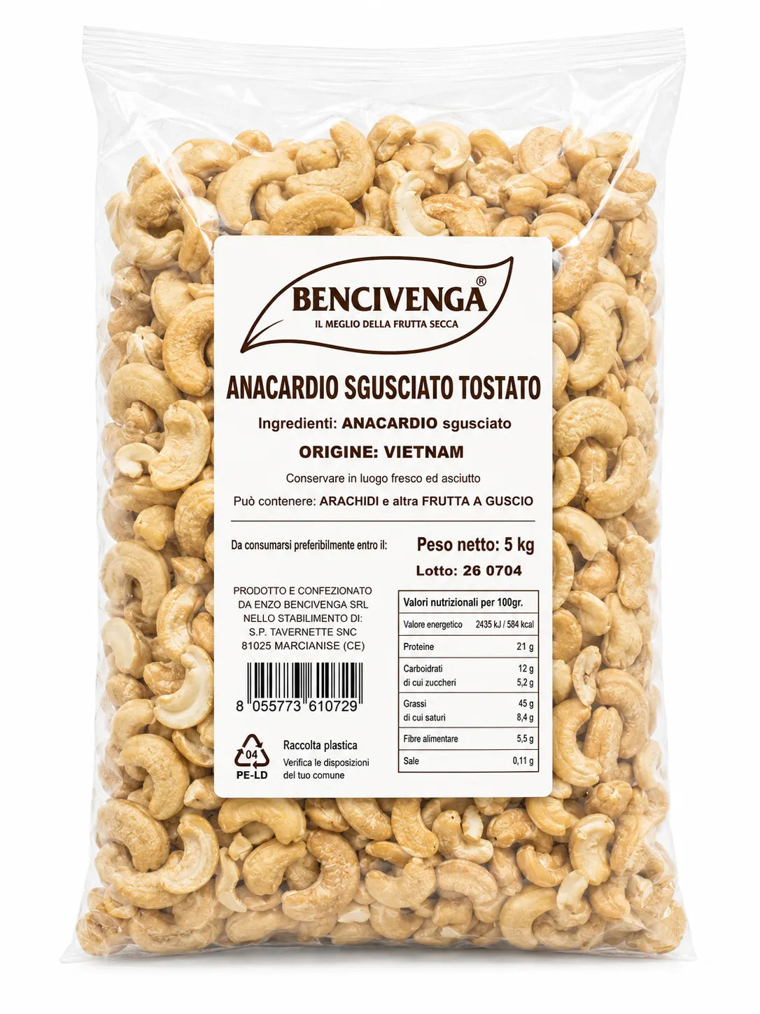 Anacardi Sgusciati Tostati