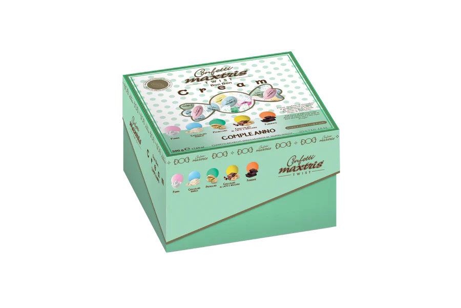 Maxtris Vassoio Twist Bon Bon Cream Compleanno
