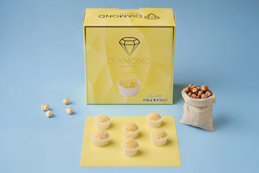 Maxtris Vassoio DIAMOND Noisettes Giallo