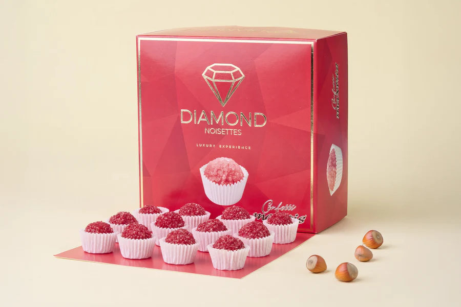Maaxtris Vassoio DIAMOND Noisettes Rosso