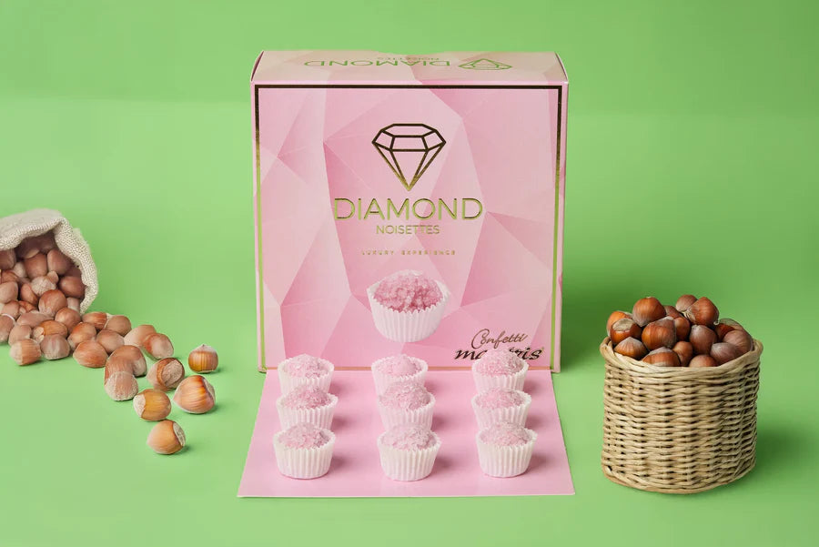 Maxtris Vassoio DIAMOND Noisettes Rosa