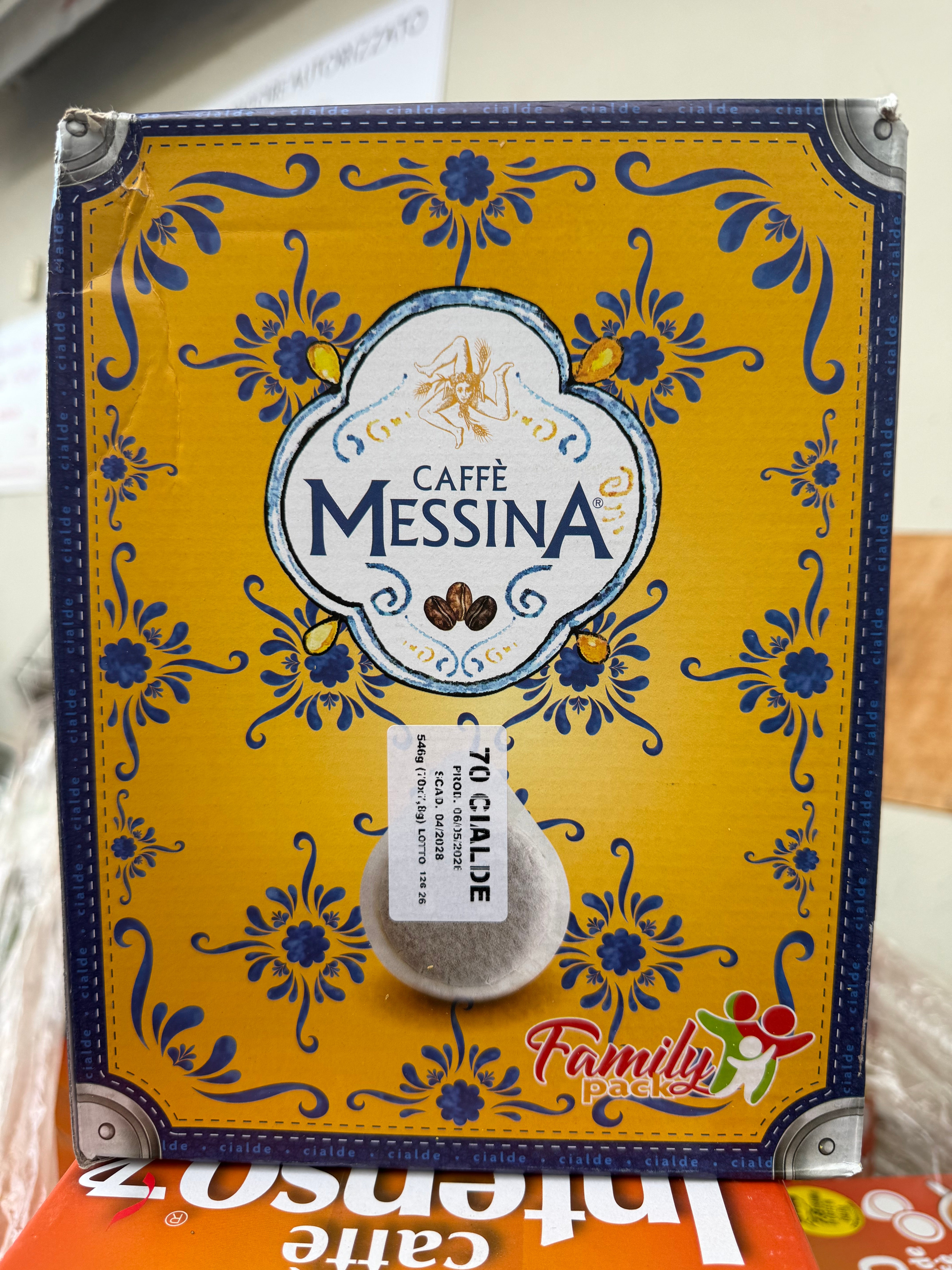 Caffè Messina 70 Cialde ESE 44 mm – Family Pack – Espresso Italiano Aromatico e Cremoso