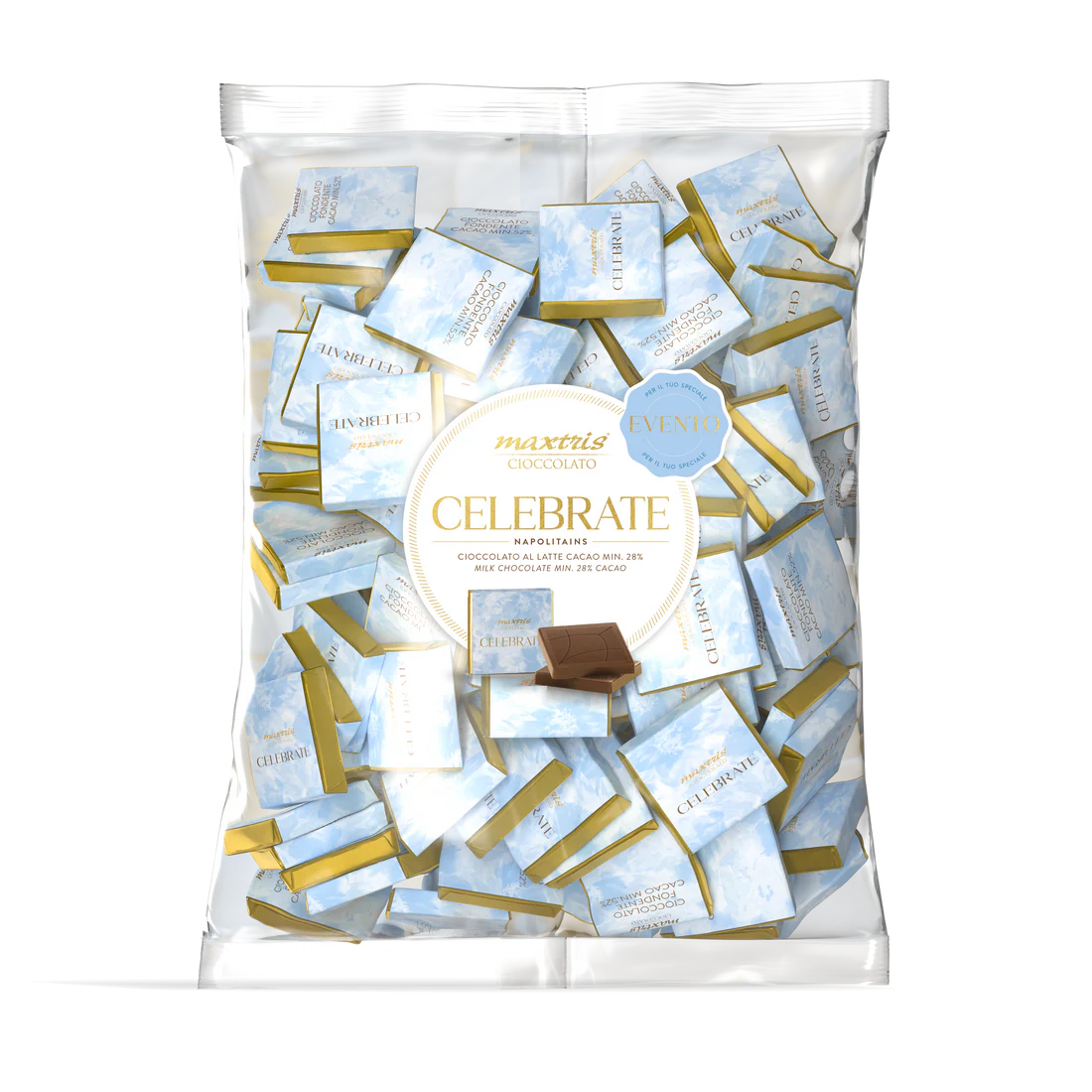 Maxtris Celebrate Azzurro – Cioccolatini Napoletani al Latte