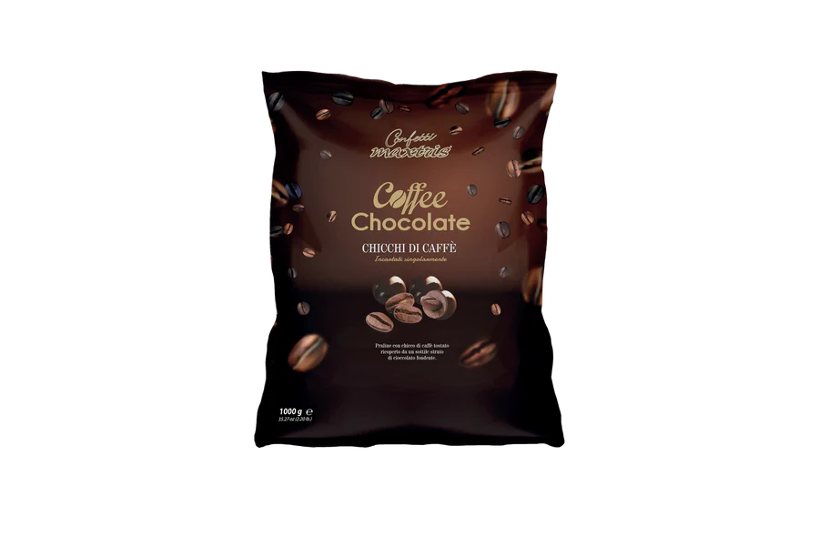 Maxtris Coffee Chocolate – Chicchi di Caffè Ricoperti di Cioccolato Fondente 1 Kg