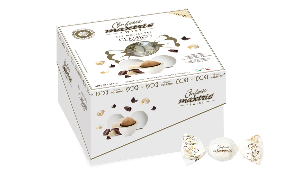 Maxtris Vassoio Twist Les Noisettes Bianco