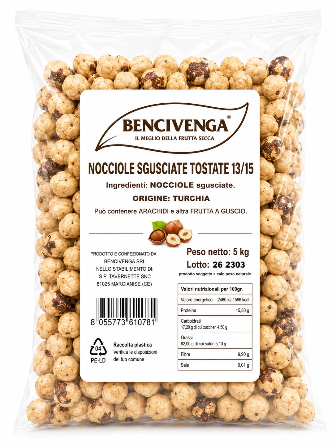 Nocciole Sgusciate Tostate 13/15